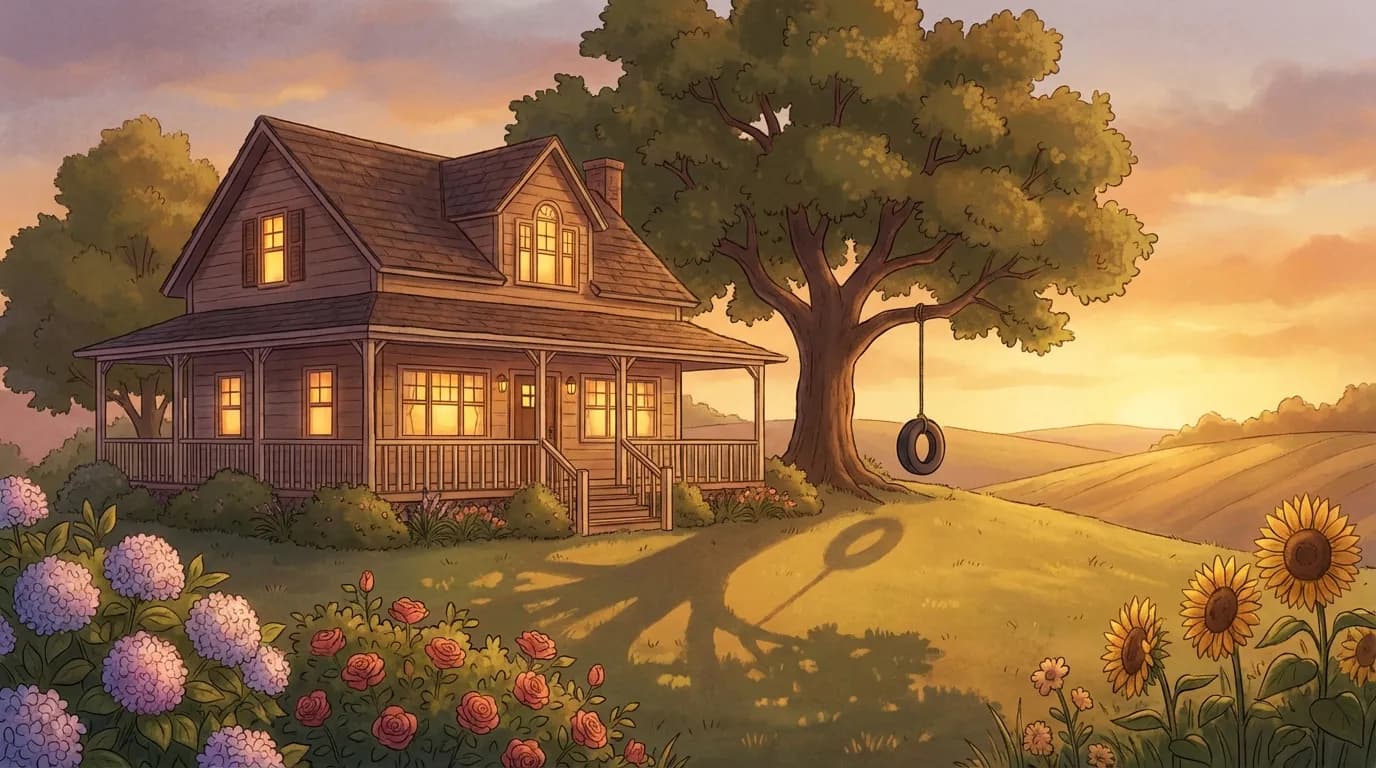 Beautiful family portrait art background with warm tones