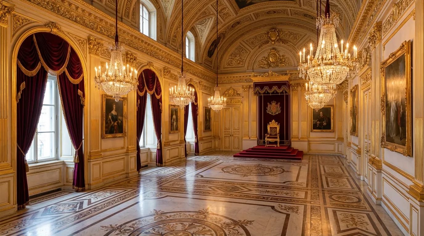 Royal pet portrait background