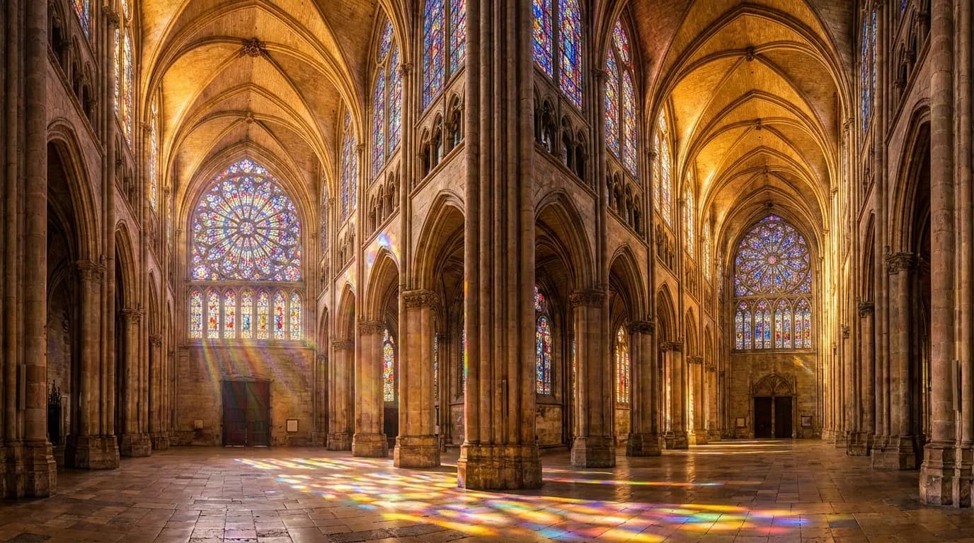 Stained glass portrait background