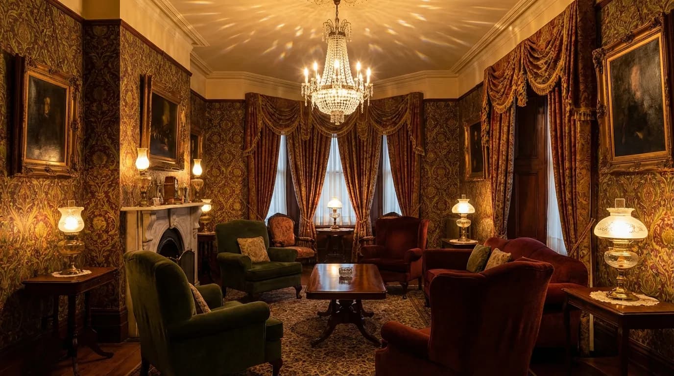 Victorian portrait background