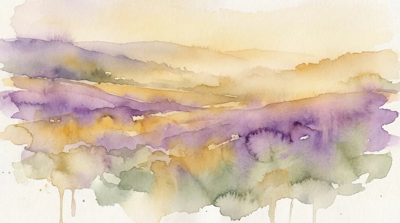 Soft watercolour portrait paintings with dreamy colour washes